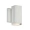 Dweled Block 1 Light LED Indoor and Outdoor Wall Light 3000K in Brushed Aluminum WS-W618 - alternate 1